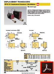 DP-E Model İpli Yerdeğiştirme Ölçerler