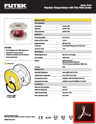 TFF600 Model Reaksiyon Tork Sensörü